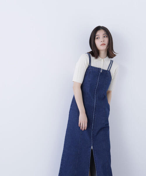 OFF-WHITEプリント レイヤードラップドレス オフホワイト ワンピース36