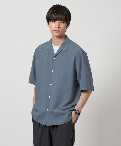 クリエイティブドラッグストア サイズ:L オープンカラー半袖シャツ 中古 BS99 green label relaxing（グリーンレーベルリラクシング） シャツ サップ