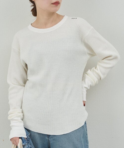 tシャツ 「PEAS」サーマルロンT レディース
