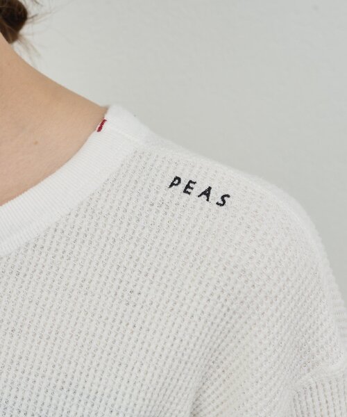 tシャツ 「PEAS」サーマルロンT レディース GALLARDAGALANTE tシャツ 「PEAS」サーマルロンT レディース