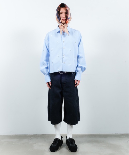 JIEDA（ジエダ） シャツ BONE FLOWER SHORT SHIRT メンズ レディース
