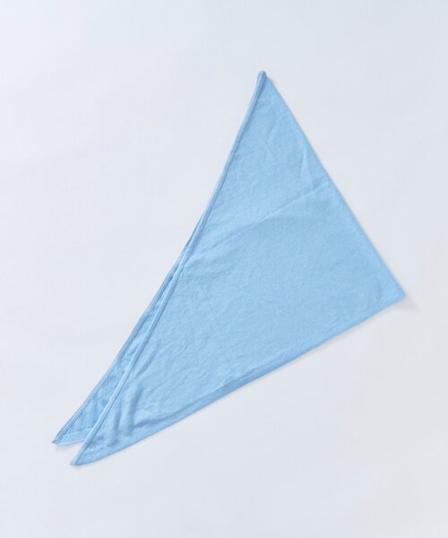 mizuiro ind 青 三角形ストール 楽天市場】mizuiro ind (ミズイロインド)cashmere triangle stole