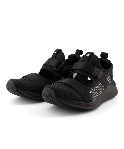 「New Balance」 フラットサンダル 25.0cm ブラック レディース_画像4