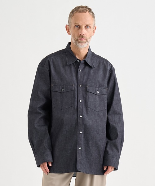 IRENISA ウール シャツ size2 IRENISA（イレニサ） シャツ 「irenisa/イレニサ」別注DENIM RELAX FIT