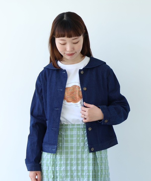 bulle de savon（ビュルデサボン） ブルゾン アウター 8ozムラ糸デニム
