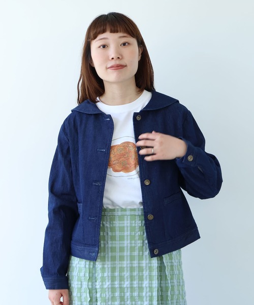 bulle de savon（ビュルデサボン） ブルゾン アウター 8ozムラ糸デニム
