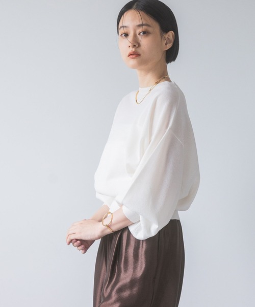 「A part by」 長袖ニット FREE グリーン系その他4 レディース_画像7