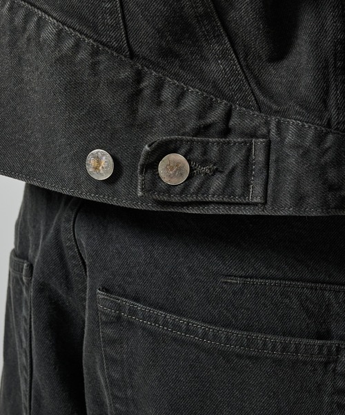 デニムジャケット gジャン 「NVRFRGT」3D TRUCKER JACKET メンズの画像
