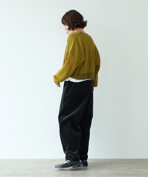 yuni パンツ FINXコーデュロイ gum tack パンツ レディース : ZOZOTOWN