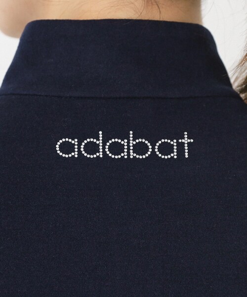 adabat（アダバット） tシャツ 「吸湿発熱」ハーフジップ長袖モック