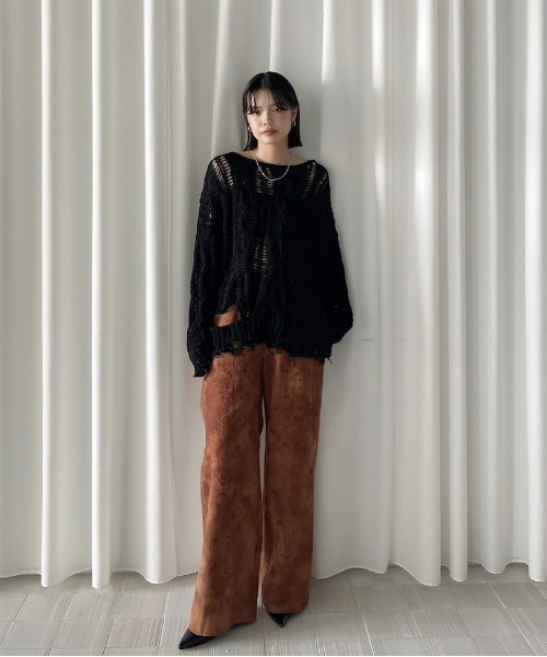 Ameri パンツセットアップ セール】HALF SHEER LAYERED PANTS（スラックス）｜Ameri（アメリ）の