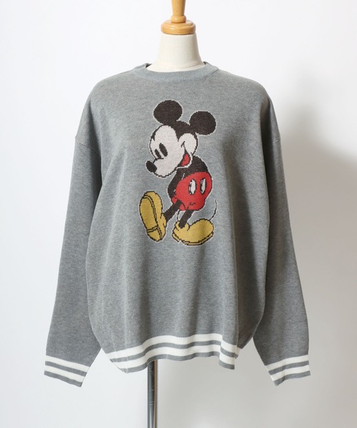 Disney（ディズニー） ニット セーター キャラクタージャガードニット