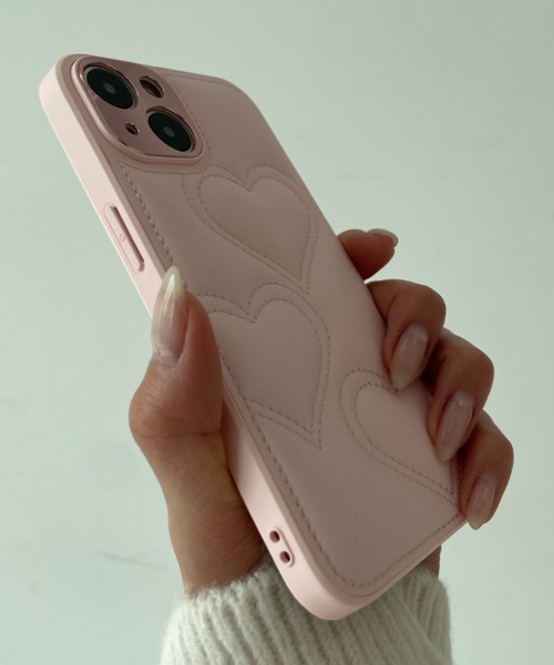 Loco Ocean（ロコオーシャン） スマホケース キルト ハート柄