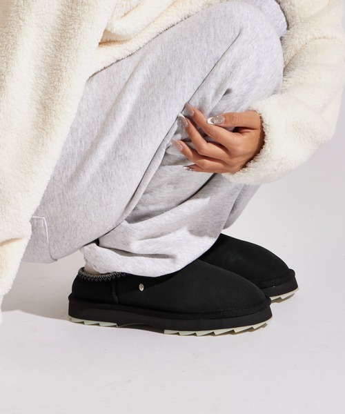 【未使用品】EMU オーストラリア ムートンスリッポン シープスキン US6 未使用品】EMU オーストラリア ムートンスリッポン シープスキン US6