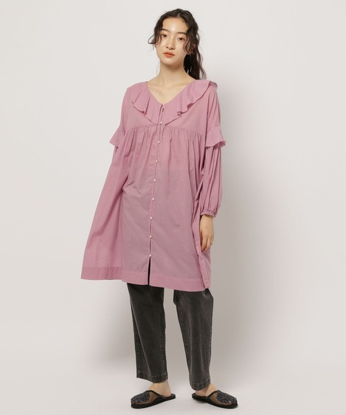 niko and…（ニコアンド） 長袖チュニック FREE ピンク レディース