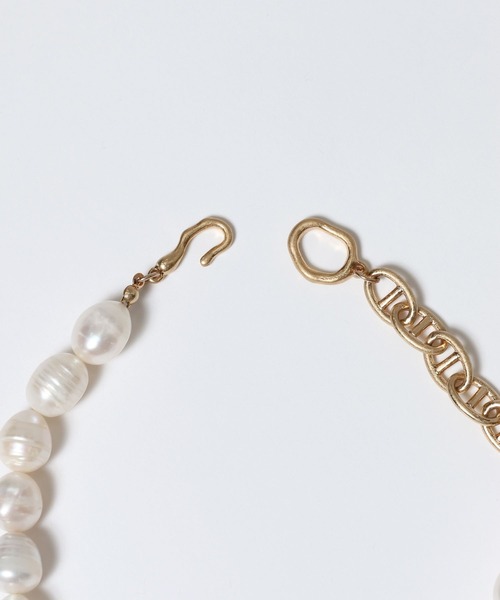 JEANASIS 【eL+1】Beads Short Necklace JEANASIS（ジーナシス） ネックレス 「eL」Short Pearl Necklace