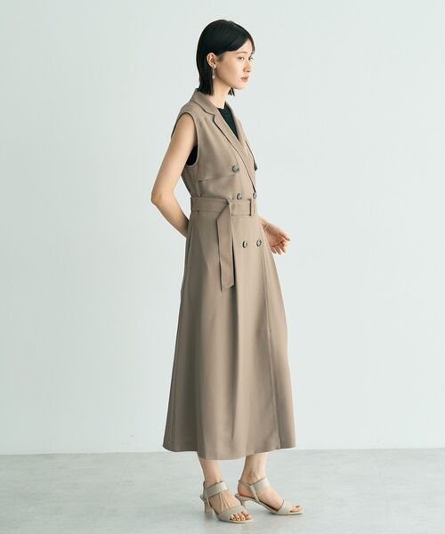 「YECCA VECCA」 ノースリーブワンピース FREE ブラウン レディース_画像7