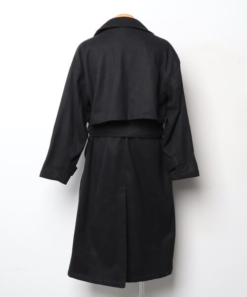 「ADMIX/ATELIER SAB MEN」 トレンチコート 48 ブラック メンズ_画像2
