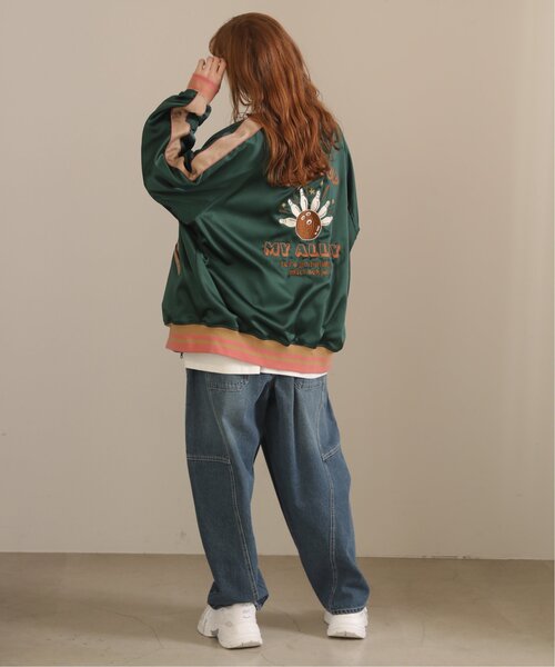 「DOUBLE NAME」 ブルゾン FREE ピンク レディース_画像4