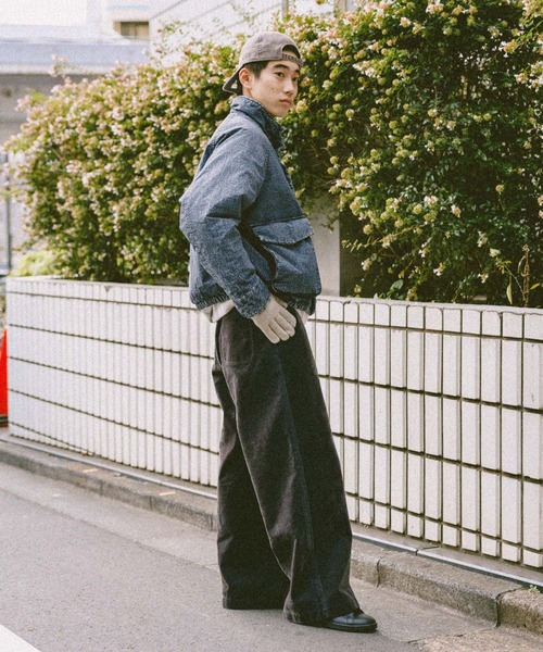 niko and…（ニコアンド） パンツ フロッキープリントワイドパンツ