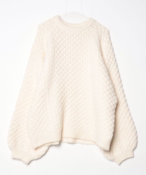 select MOCA by son」 長袖ニット FREE ベージュ レディース