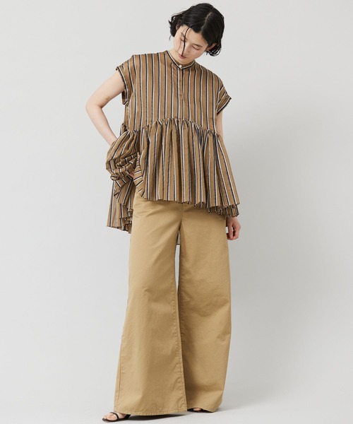 Curensology 〈&RC〉カーヴィーチノベージュ　40 カレンソロジー Curensology(カレンソロジー)/＜&RC＞チノカーヴィーパンツ