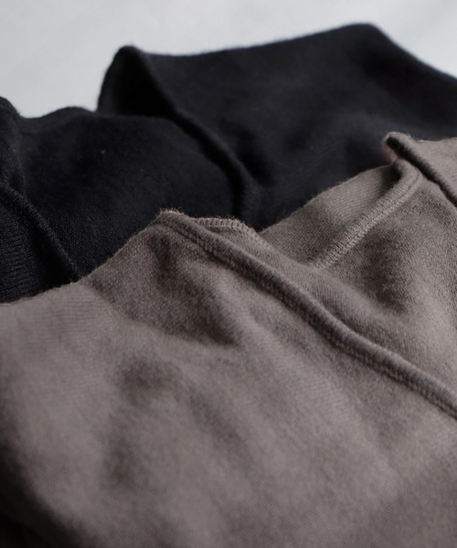 「antiqua」 「pattern torso」長袖ニット ONESIZE ブラック レディース