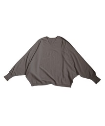 「antiqua」 「pattern torso」長袖ニット ONESIZE ブラック レディースの画像4