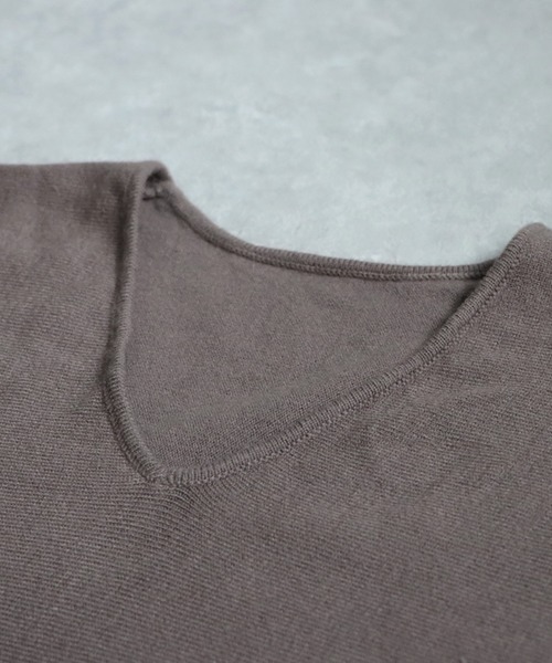 「antiqua」 「pattern torso」長袖ニット ONESIZE ブラック レディース