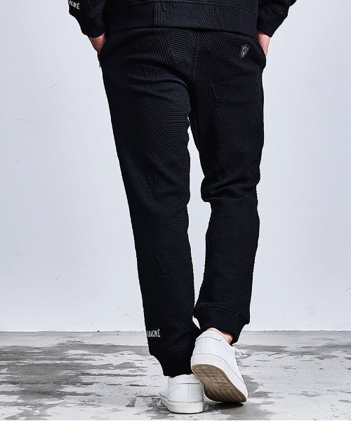 VIOLA rumore　ヴィオラ　黒　L　総柄ジャガード ５ポケットパンツ VIOLA rumore（ヴィオラ ルモーレ） ビオラ Tシャツ 長袖 Vネック 総柄