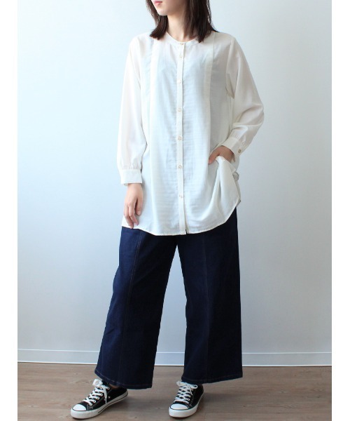 「MB mint breeze」 長袖チュニック L ブルー レディース_画像3