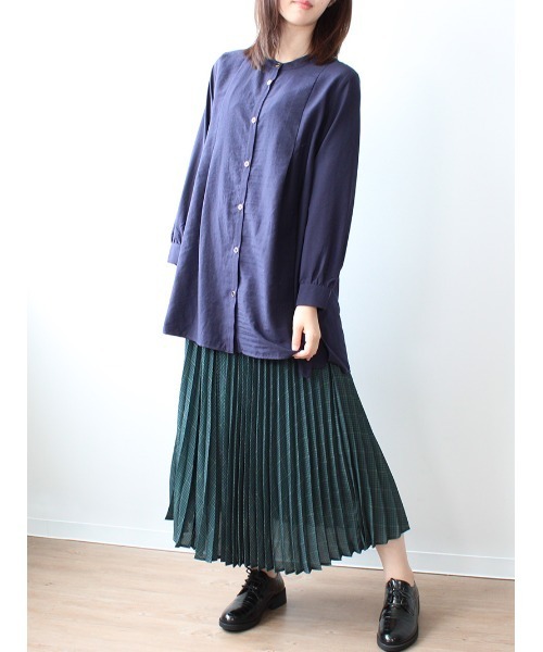 「MB mint breeze」 長袖チュニック L ブルー レディース_画像7