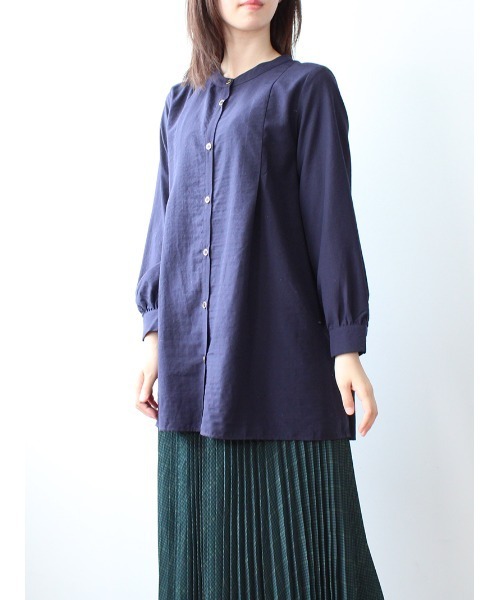 「MB mint breeze」 長袖チュニック L ブルー レディース_画像8