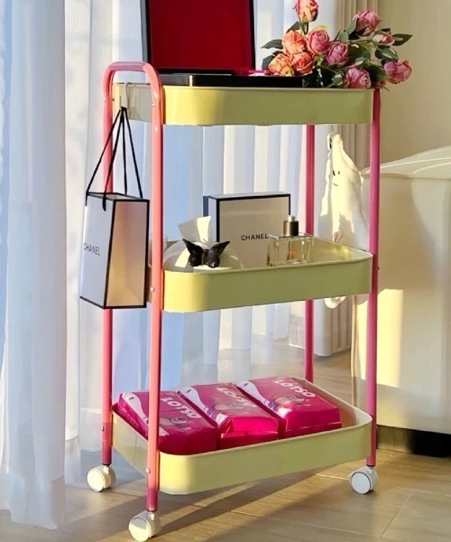 収納 配色カラーキャスター付き3段ワゴン : ZOZOTOWN Yahoo!店 - 通販