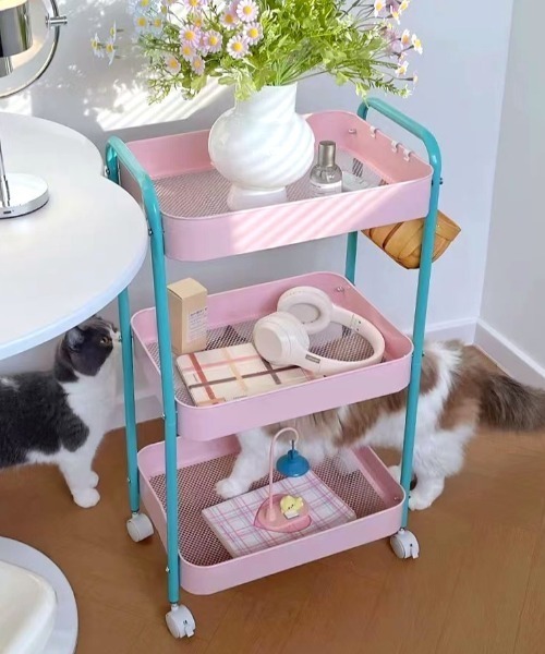 収納 配色カラーキャスター付き3段ワゴン : ZOZOTOWN Yahoo!店 - 通販