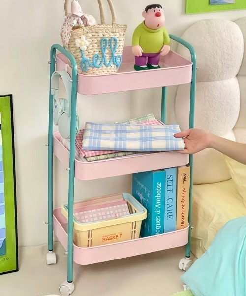 収納 配色カラーキャスター付き3段ワゴン : ZOZOTOWN Yahoo!店 - 通販