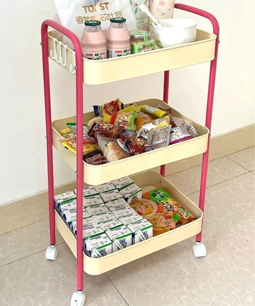 収納 配色カラーキャスター付き3段ワゴン : ZOZOTOWN Yahoo!店 - 通販