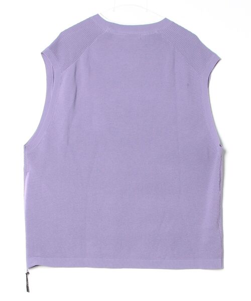 「NUMERALS」 ノースリーブニット FREE パープル レディース_画像2