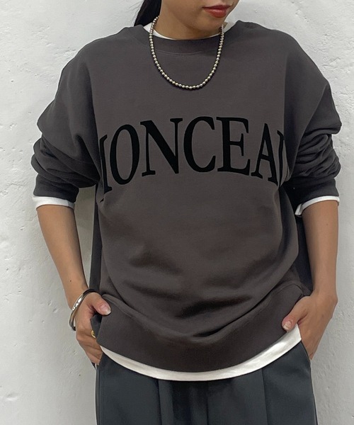 「LOUNGEDRESS」 スウェットカットソー FREE カーキ レディース_画像6