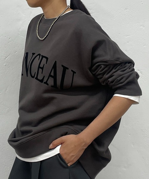 「LOUNGEDRESS」 スウェットカットソー FREE カーキ レディース_画像7