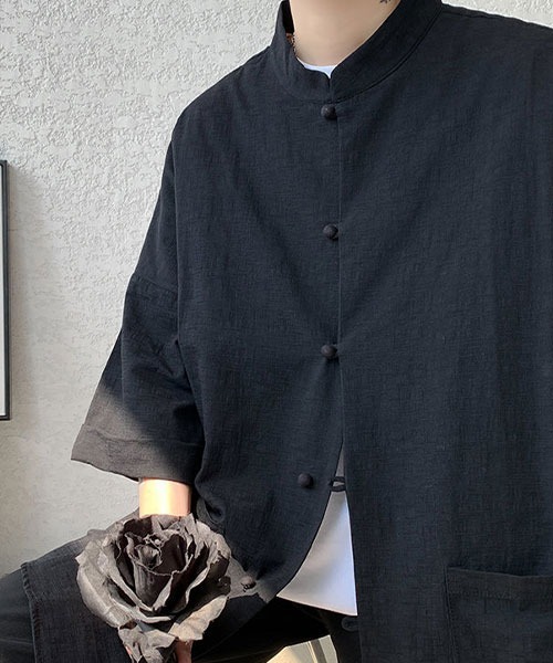 「Shoowtime」 半袖シャツ MEDIUM ホワイト メンズ_画像2
