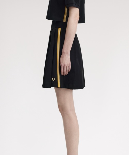 FRED PERRY（フレッドペリー） スカート Tape Detail Pleated Skirt
