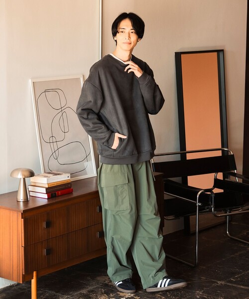 「BEAMS HEART」 スウェットカットソー MEDIUM ホワイト系その他5 メンズ_画像2
