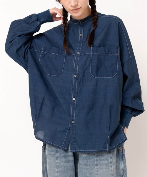シャツ/ブラウス(半袖/袖なし) OTONA COMPACT DENIM SHIRT Healthy denim（ヘルシーデニム） ブラウス シャツ 「Healthy DENIM