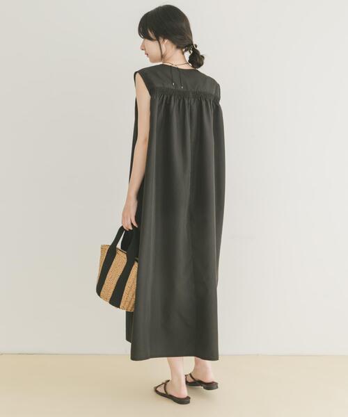 「ITEMS URBANRESEARCH」 ノースリーブワンピース FREE ブラック レディース_画像5