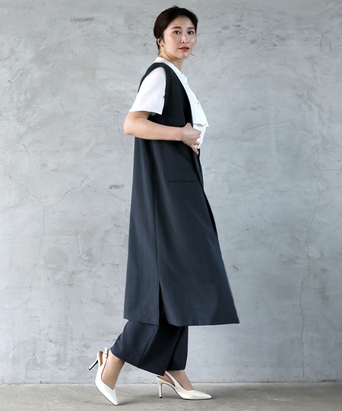 「Emilyan」 ベスト 9号 ベージュ レディース_画像4