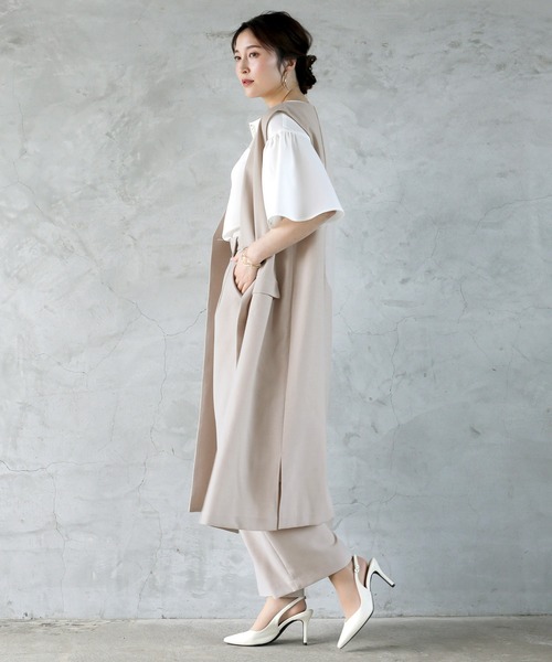 「Emilyan」 ベスト 9号 ベージュ レディース_画像8