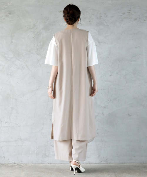 「Emilyan」 ベスト 9号 ベージュ レディース_画像9