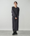 ワンピース 夏 クルーZIPカーディガン*スカ...の詳細画像1