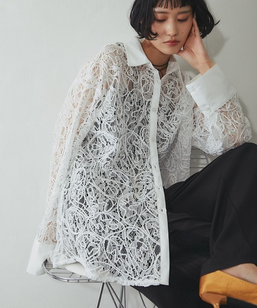 ブラウス シャツ レースシャツ レディース メンズ : ZOZOTOWN Yahoo!店